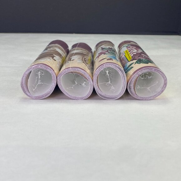 DW Kittrich Floral Prepasted Floral Wallborder Wallpaper Juliette 4 Rolls New - Picture 6 of 9